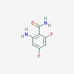 2-amino-4,6-difluorobenzamide结构式