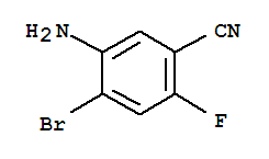 Structure of Benzonitrile, 5-amino-4-bromo-2-fluoro-