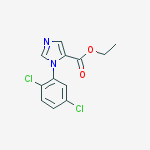Structure of Ethyl 1-(2,5-dichlorophenyl)-1H-imidazole-5-carboxylate