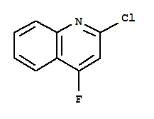 2-氯-4-氟喹啉结构式