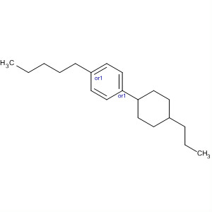 4-(反式-4-丙基环己基)戊基苯结构式