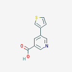 Structure of 5-(THIOPHEN-3-YL)-NICOTINIC ACID