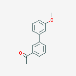 Structure of 1-(3'-methoxy-3-biphenylyl)ethanone