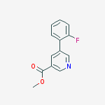 Structure of methyl 5-(2-fluorophenyl)pyridine-3-carboxylate
