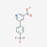methyl 5-(4-(trifluoromethyl)phenyl)pyridine-3-carboxylate结构式