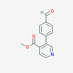 3-(4-Formyl-phenyl)-isonicotinic acid methyl ester结构式
