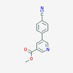 Structure of methyl 5-(4-cyanophenyl)pyridine-3-carboxylate