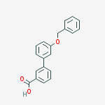 3'-(BENZYLOXY)[1,1'-BIPHENYL]-3-CARBOXYLIC ACID结构式