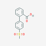 Structure of 4-(METHYLSULFONYL)[1,1-BIPHENYL]-2-CARBOXYLIC ACID