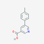 Structure of 5-(4-METHYLPHENYL)-NICOTINIC ACID