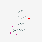 Structure of 2-[3-(trifluoromethyl)phenyl]phenol