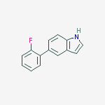 Structure of 5-(2-fluorophenyl)-1H-indole