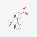 methyl 5-(2-(trifluoromethyl)phenyl)pyridine-3-carboxylate结构式