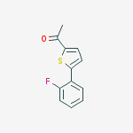 Structure of 1-[5-(2-FLUOROPHENYL)-2-THIENYL]ETHANONE