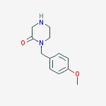Structure of 1-(4-METHOXYBENZYL)PIPERAZIN-2-ONE