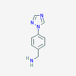 Structure of 1-[4-(1H-1,2,4-triazol-1-yl)phenyl]methanamine(SALTDATA: HCl)