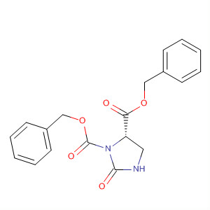 Structure of 1,5-Imidazolidinedicarboxylic acid, 2-oxo-, bis(phenylmethyl) ester, (S)-