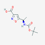 Structure of (R)-5-(1-(Tert-Butoxycarbonylamino)Ethyl)Isoxazole-3-Carboxylic