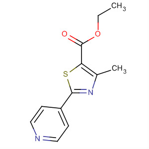 Structure of 5-Thiazolecarboxylic acid, 4-methyl-2-(4-pyridinyl)-, ethyl ester