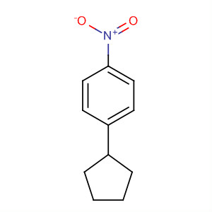 Structure of BENZENE, 1-CYCLOPENTYL-4-NITRO-