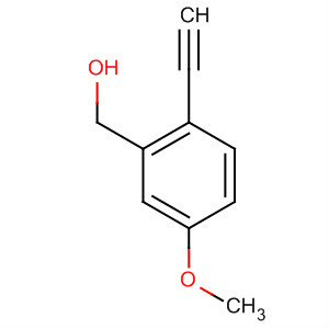 Structure of Benzenemethanol, 2-ethynyl-5-methoxy-
