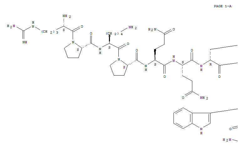 ARG-PRO-LYS-PRO-GLN-GLN-D-TRP-PHE-D-TRP-D-TRP-MET-NH2结构式