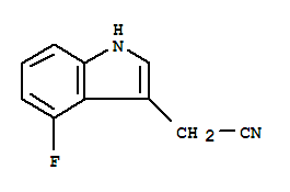 4-氟吲哚-3-乙腈结构式