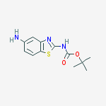 TERT-BUTYL 5-AMINOBENZO[D]THIAZOL-2-YLCARBAMATE结构式
