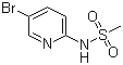 Structure of N-(5-bromo-2-pyridinyl)methanesulfonamide