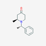 (s)-2-Methyl-1-((s)-1-Phenylethyl)piperidin-4-One结构式