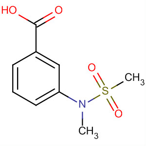3-[Methyl(methylsulfonyl)amino]benzoic acid结构式