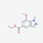Structure of Ethyl 7-Methoxy-1-Methyl-1H-indazole-5-carboxylate