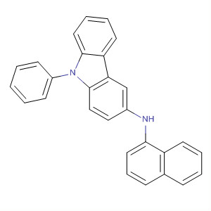 Structure of 9H-Carbazol-3-amine, N-1-naphthalenyl-9-phenyl-