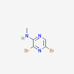 Structure of 2-Pyrazinamine, 3,5-dibromo-N-methyl-