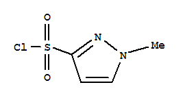 Structure of 1-METHYL-1H-PYRAZOLE-3-SULFONYL CHLORIDE