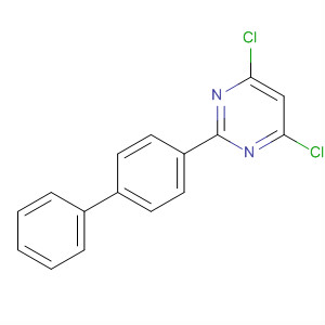 Structure of Pyrimidine, 2-[1,1'-biphenyl]-4-yl-4,6-dichloro-