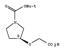 Structure of 1-Boc-3(S)-carboxymethoxy-pyrrolidine