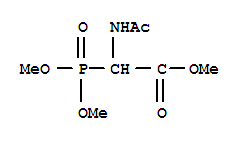 Structure of METHYL-2-N-(ACETYLAMINO)-DIMETHYL PHOSPHONO ACETATE