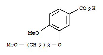4-甲氧基-3-(3-甲氧基丙氧基)苯甲酸结构式