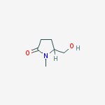 5-(hydroxymethyl)-1-methylpyrrolidin-2-one结构式