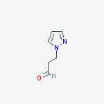 Structure of 3-(1H-pyrazol-1-yl)propanal
