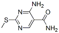 4-氨基-2-甲硫基嘧啶-5-羧胺结构式
