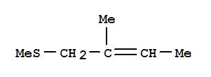 2-METHYL-1-METHYLTHIO-2-BUTENE结构式