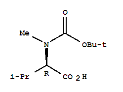 Structure of BOC-D-MEVAL-OH