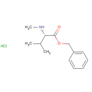 Structure of L-Valine, N-methyl-, phenylmethyl ester, hydrochloride