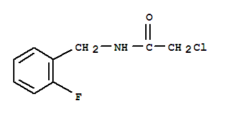 2-CHLORO-N-(2-FLUOROBENZYL)ACETAMIDE结构式