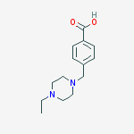 4-(4-ETHYLPIPERAZIN-1-YLMETHYL)BENZOIC ACID,95+%结构式