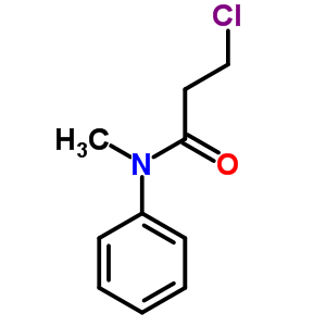Structure of 3-chloro-N-methyl-N-phenylpropanamide