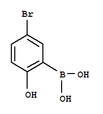 5-溴-2-羟基苯基硼酸结构式