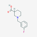 Structure of 1-(3-FLUOROBENZYL)PIPERIDINE-3-CARBOXYLIC ACID